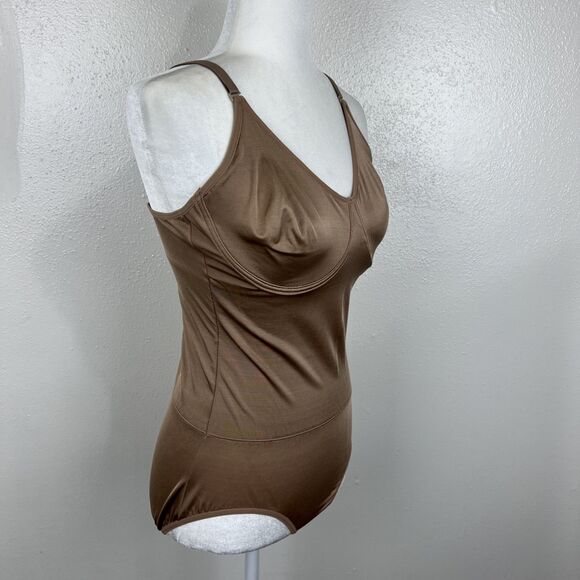 Marilyn Monroe Bodysuit Women Extra Large Nude Tan Inner Stretch Shaping Tank - Picture 4 of 14